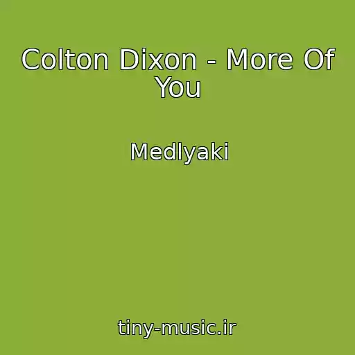 کاور آهنگ Colton Dixon - More Of You از Medlyaki