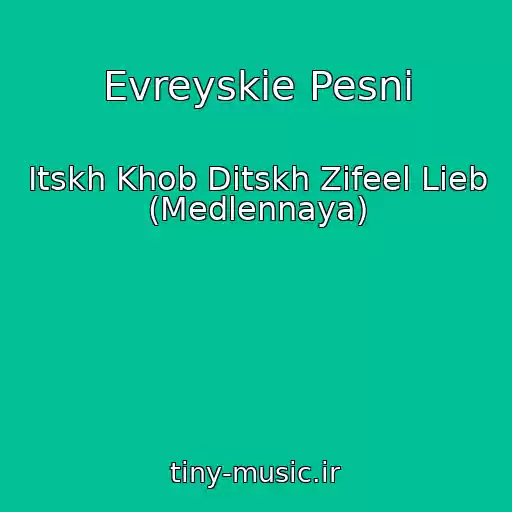 کاور آهنگ Evreyskie Pesni از Itskh Khob Ditskh Zifeel Lieb (Medlennaya)