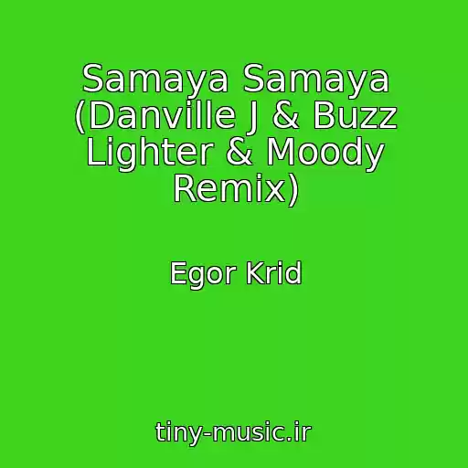 کاور آهنگ Samaya Samaya (Danville J & Buzz Lighter & Moody Remix) از Egor Krid