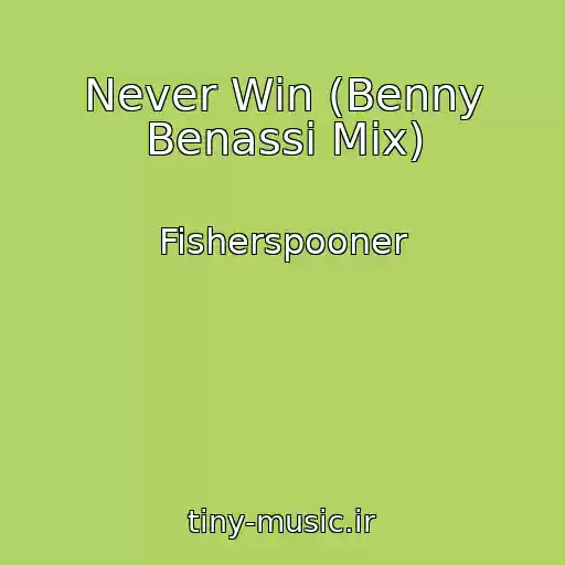 کاور آهنگ Never Win (Benny Benassi Mix) از Fisherspooner