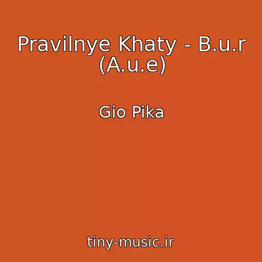 کاور آهنگ Pravilnye Khaty - B.u.r (A.u.e) از Gio Pika