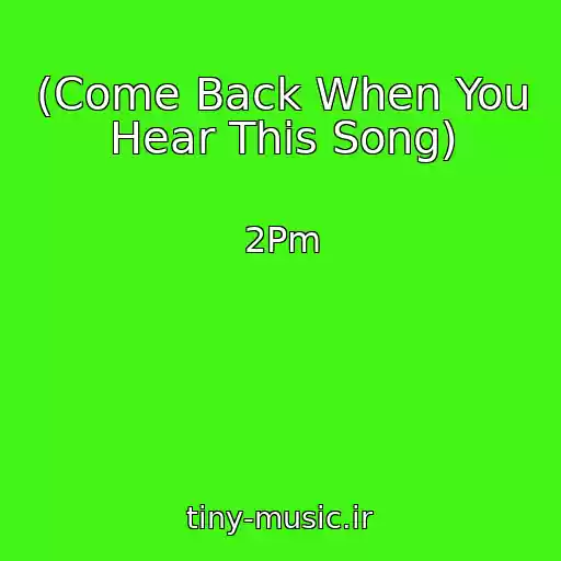 کاور آهنگ (Come Back When You Hear This Song) از 2Pm