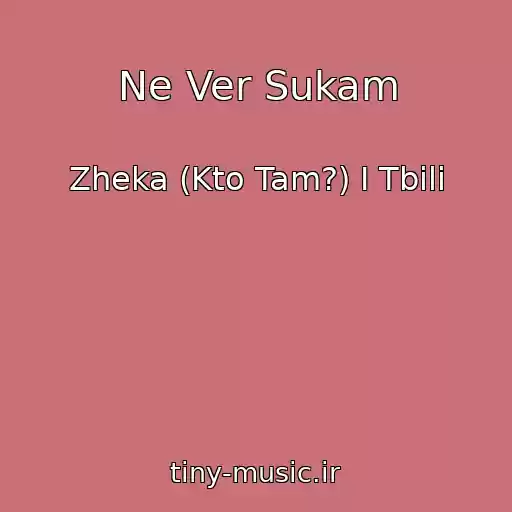 کاور آهنگ Ne Ver Sukam از Zheka (Kto Tam?) I Tbili