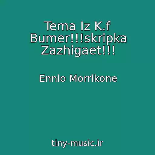 کاور آهنگ Tema Iz K.f Bumer!!!skripka Zazhigaet!!! از Ennio Morrikone