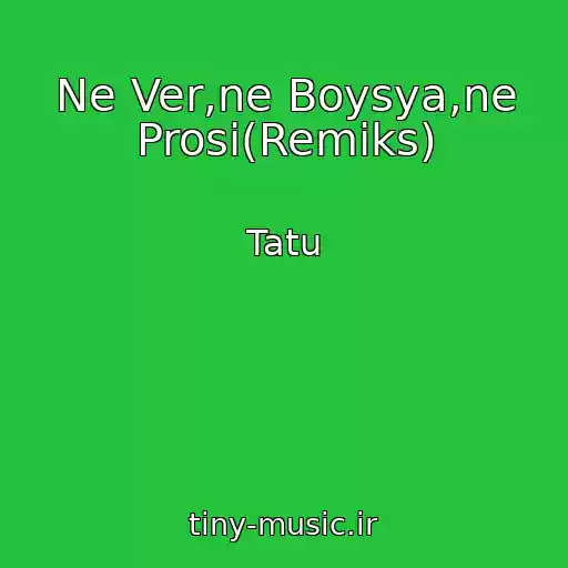 کاور آهنگ Ne Ver,ne Boysya,ne Prosi(Remiks) از Tatu