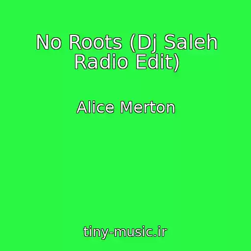 کاور آهنگ No Roots (Dj Saleh Radio Edit) از Alice Merton