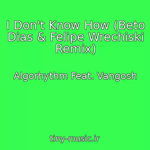 کاور آهنگ I Don't Know How (Beto Dias & Felipe Wrechiski Remix) از Algorhythm Feat. Vangosh