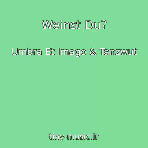 کاور آهنگ Weinst Du? از Umbra Et Imago & Tanzwut