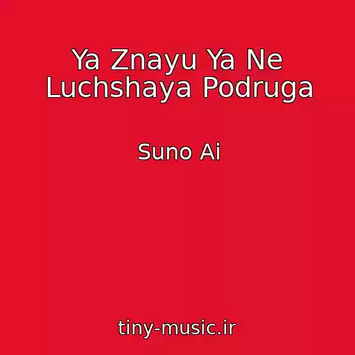 کاور آهنگ Ya Znayu Ya Ne Luchshaya Podruga از Suno Ai