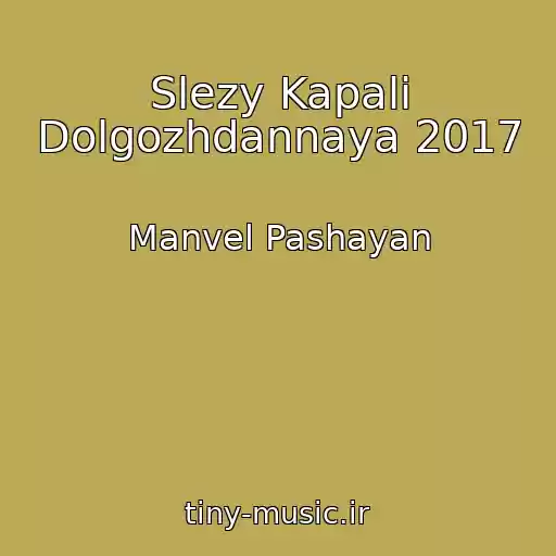 کاور آهنگ Slezy Kapali Dolgozhdannaya 2017 از Manvel Pashayan