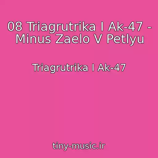 کاور آهنگ 08 Triagrutrika I Ak-47 - Minus Zaelo V Petlyu از Triagrutrika I Ak-47