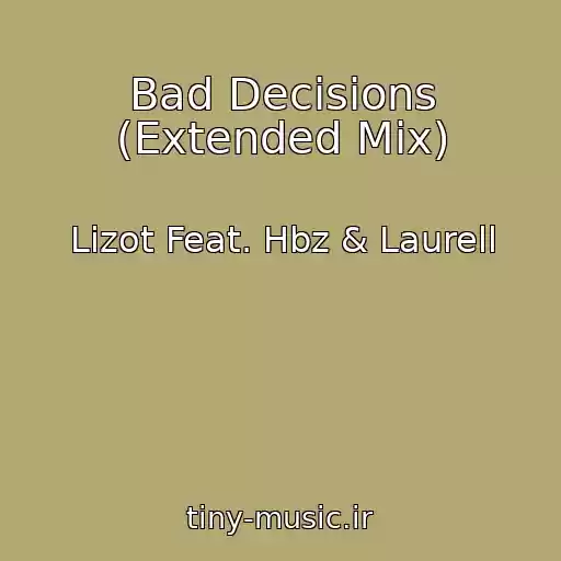 کاور آهنگ Bad Decisions (Extended Mix) از Lizot Feat. Hbz & Laurell