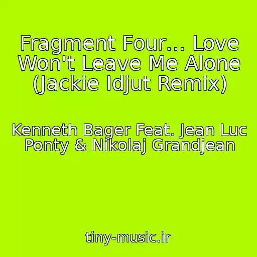 کاور آهنگ Fragment Four… Love Won't Leave Me Alone (Jackie Idjut Remix) از Kenneth Bager Feat. Jean Luc Ponty & Nikolaj Grandjean
