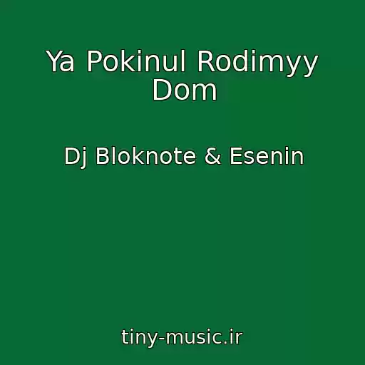 کاور آهنگ Ya Pokinul Rodimyy Dom از Dj Bloknote & Esenin
