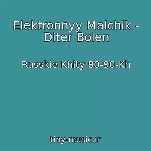 کاور آهنگ Elektronnyy Malchik - Diter Bolen از Russkie Khity 80-90-Kh