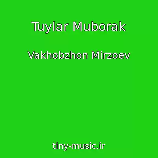 کاور آهنگ Tuylar Muborak از Vakhobzhon Mirzoev