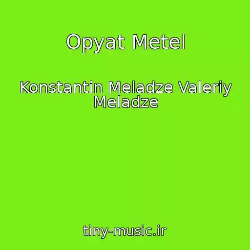 کاور آهنگ Opyat Metel از Konstantin Meladze Valeriy Meladze