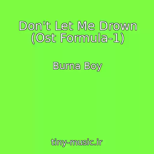 کاور آهنگ Don't Let Me Drown (Ost Formula-1) از Burna Boy