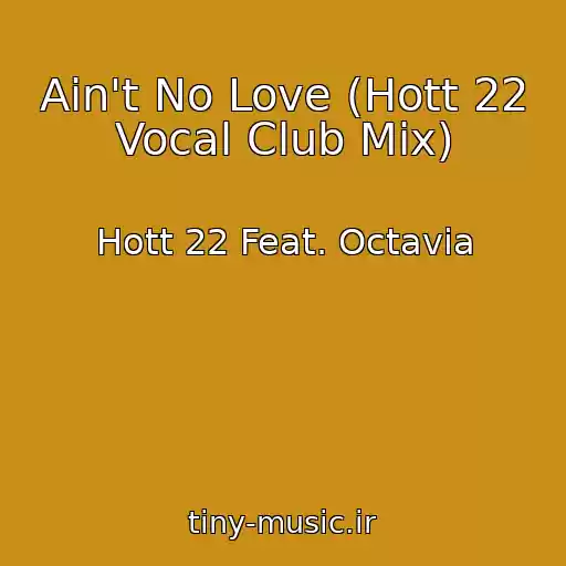 کاور آهنگ Ain't No Love (Hott 22 Vocal Club Mix) از Hott 22 Feat. Octavia