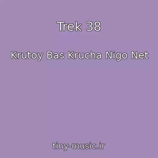 کاور آهنگ Trek 38 از Krutoy Bas Krucha Nigo Net