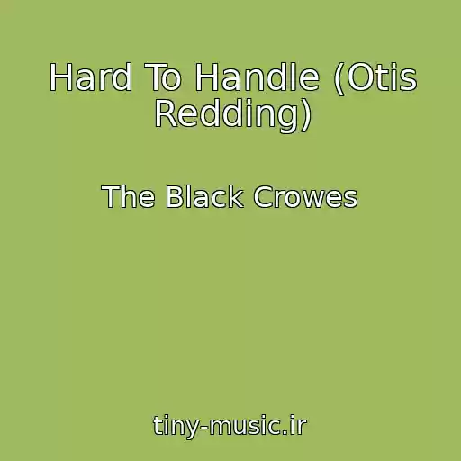 کاور آهنگ Hard To Handle (Otis Redding) از The Black Crowes