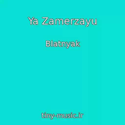 کاور آهنگ Ya Zamerzayu از Blatnyak