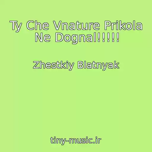 کاور آهنگ Ty Che Vnature Prikola Ne Dognal!!!!! از Zhestkiy Blatnyak