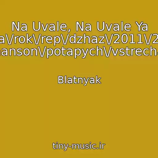 کاور آهنگ Na Uvale, Na Uvale Ya Lyubil\/shanson\/popsa\/rok\/rep\/dzhaz\/2011\/2010\/russkiy\/zhestkiy Shanson\/potapych\/vstrecha\/ از Blatnyak