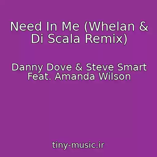 کاور آهنگ Need In Me (Whelan & Di Scala Remix) از Danny Dove & Steve Smart Feat. Amanda Wilson