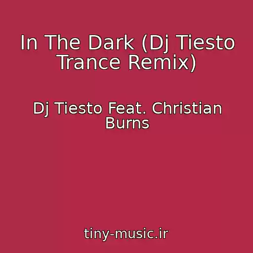کاور آهنگ In The Dark (Dj Tiesto Trance Remix) از Dj Tiesto Feat. Christian Burns