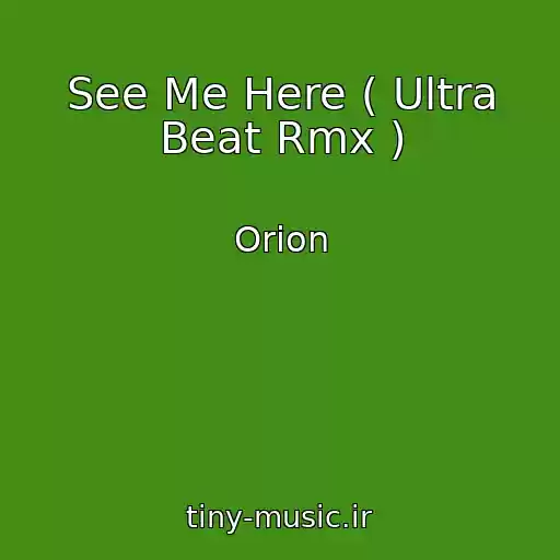 کاور آهنگ See Me Here ( Ultra Beat Rmx ) از Orion