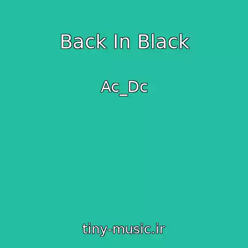 کاور آهنگ Back In Black از Ac_Dc