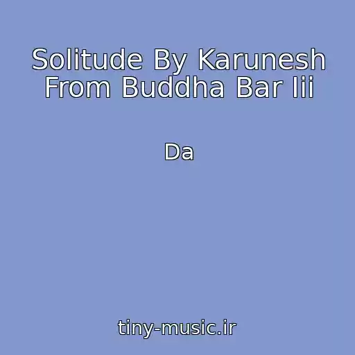 کاور آهنگ Solitude By Karunesh From Buddha Bar Iii از Da