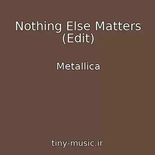 کاور آهنگ Nothing Else Matters (Edit) از Metallica