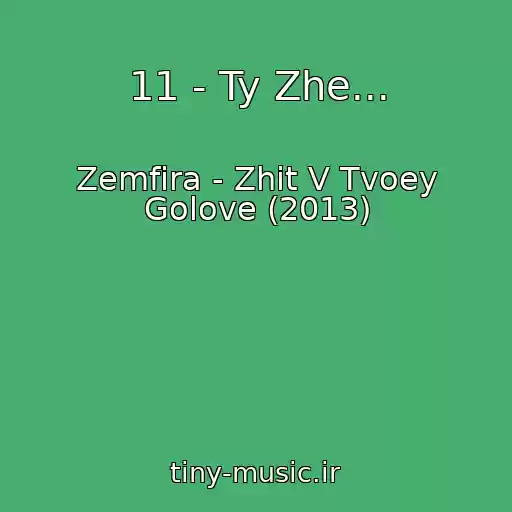 کاور آهنگ 11 - Ty Zhe... از Zemfira - Zhit V Tvoey Golove (2013)