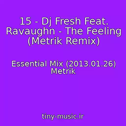 کاور آهنگ 15 - Dj Fresh Feat. Ravaughn - The Feeling (Metrik Remix) از Essential Mix (2013.01.26) Metrik
