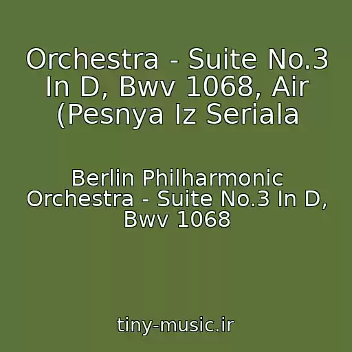 کاور آهنگ Orchestra - Suite No.3 In D, Bwv 1068, Air (Pesnya Iz Seriala از Berlin Philharmonic Orchestra - Suite No.3 In D, Bwv 1068