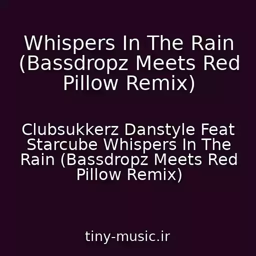 کاور آهنگ Whispers In The Rain (Bassdropz Meets Red Pillow Remix) از Clubsukkerz Danstyle Feat Starcube Whispers In The Rain (Bassdropz Meets Red Pillow Remix)