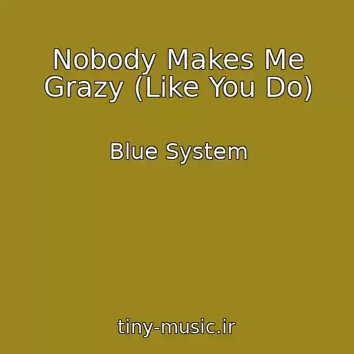 کاور آهنگ Nobody Makes Me Grazy (Like You Do) از Blue System
