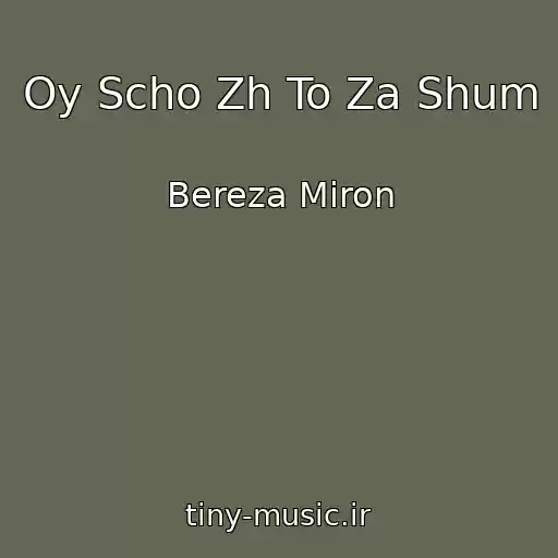 کاور آهنگ Oy Scho Zh To Za Shum از Bereza Miron