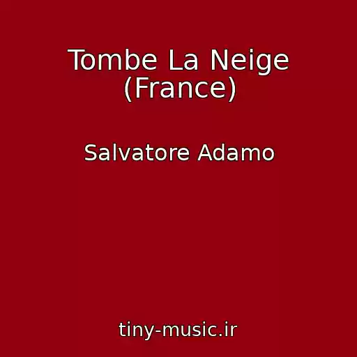 کاور آهنگ Tombe La Neige (France) از Salvatore Adamo