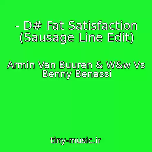 کاور آهنگ - D# Fat Satisfaction (Sausage Line Edit) از Armin Van Buuren & W&w Vs Benny Benassi