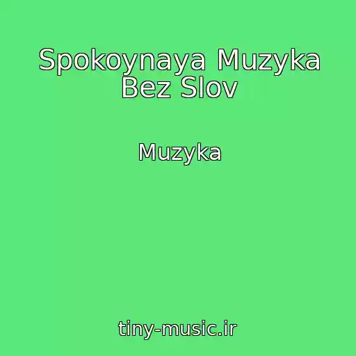 کاور آهنگ Spokoynaya Muzyka Bez Slov از Muzyka