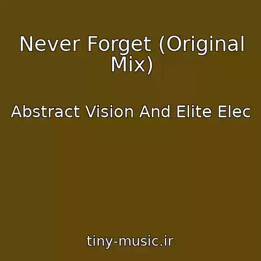 کاور آهنگ Never Forget (Original Mix) از Abstract Vision And Elite Elec