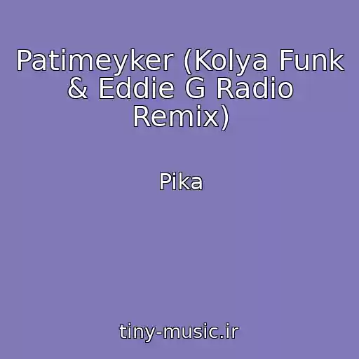کاور آهنگ Patimeyker (Kolya Funk & Eddie G Radio Remix) از Pika