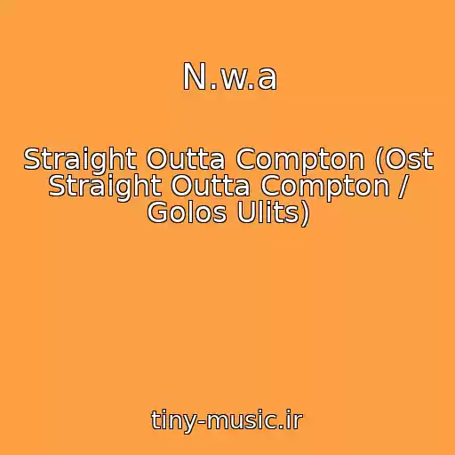 کاور آهنگ N.w.a از Straight Outta Compton (Ost Straight Outta Compton / Golos Ulits)