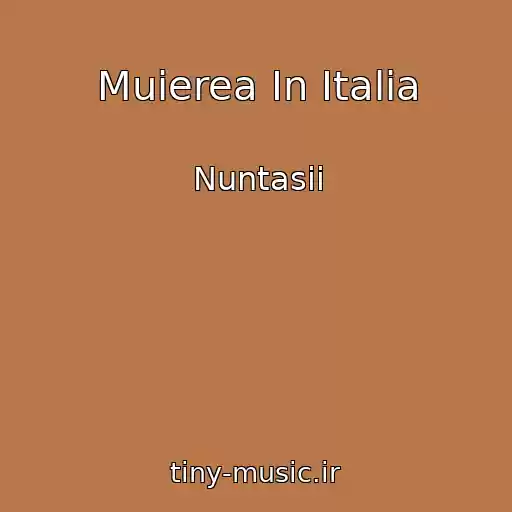 کاور آهنگ Muierea In Italia از Nuntasii