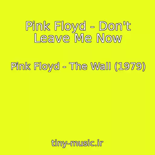 کاور آهنگ Pink Floyd - Don't Leave Me Now از Pink Floyd - The Wall (1979)