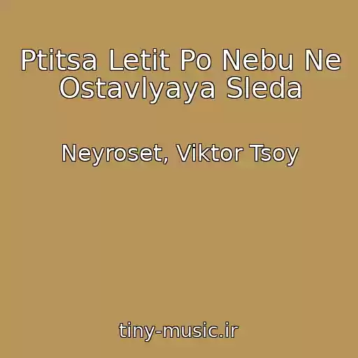 کاور آهنگ Ptitsa Letit Po Nebu Ne Ostavlyaya Sleda از Neyroset, Viktor Tsoy