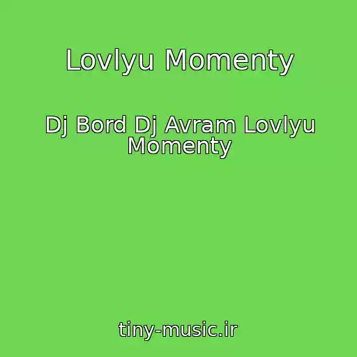 کاور آهنگ Lovlyu Momenty از Dj Bord Dj Avram Lovlyu Momenty